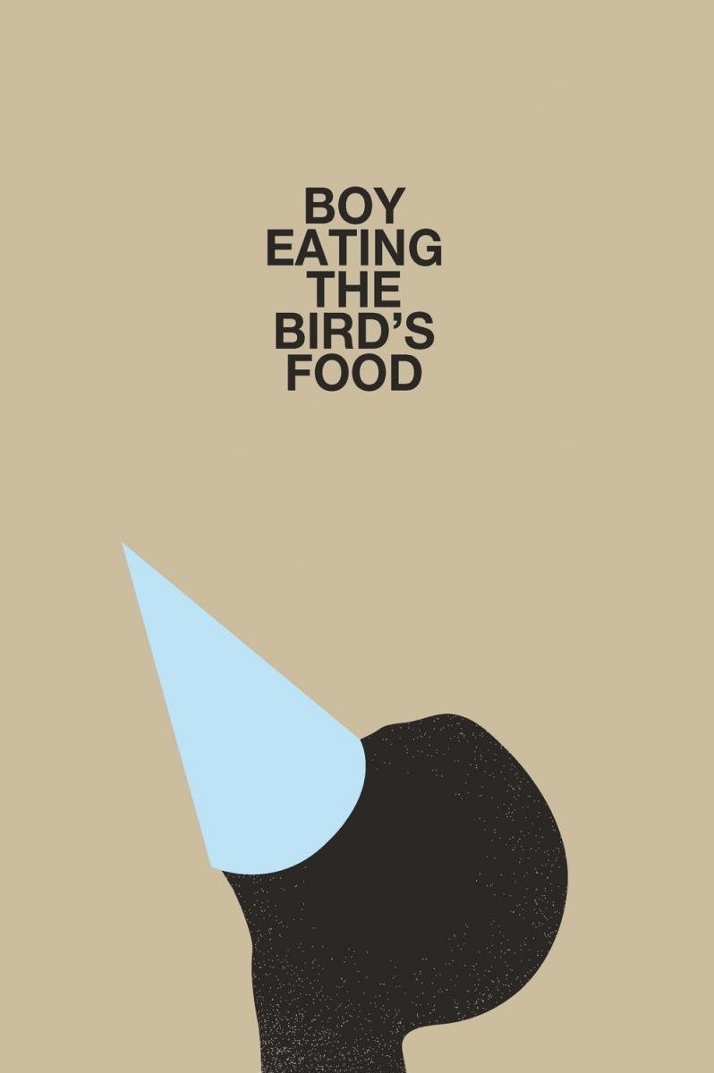 Boy Eating the Bird's Food photo