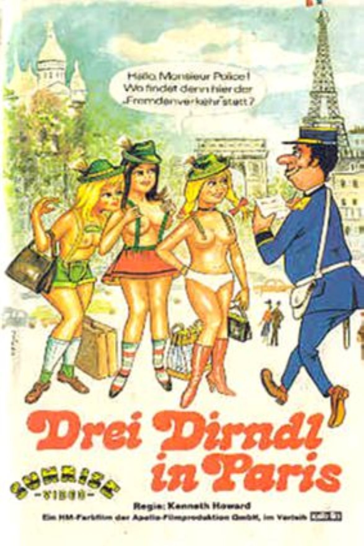 Drei Dirndl in Paris photo