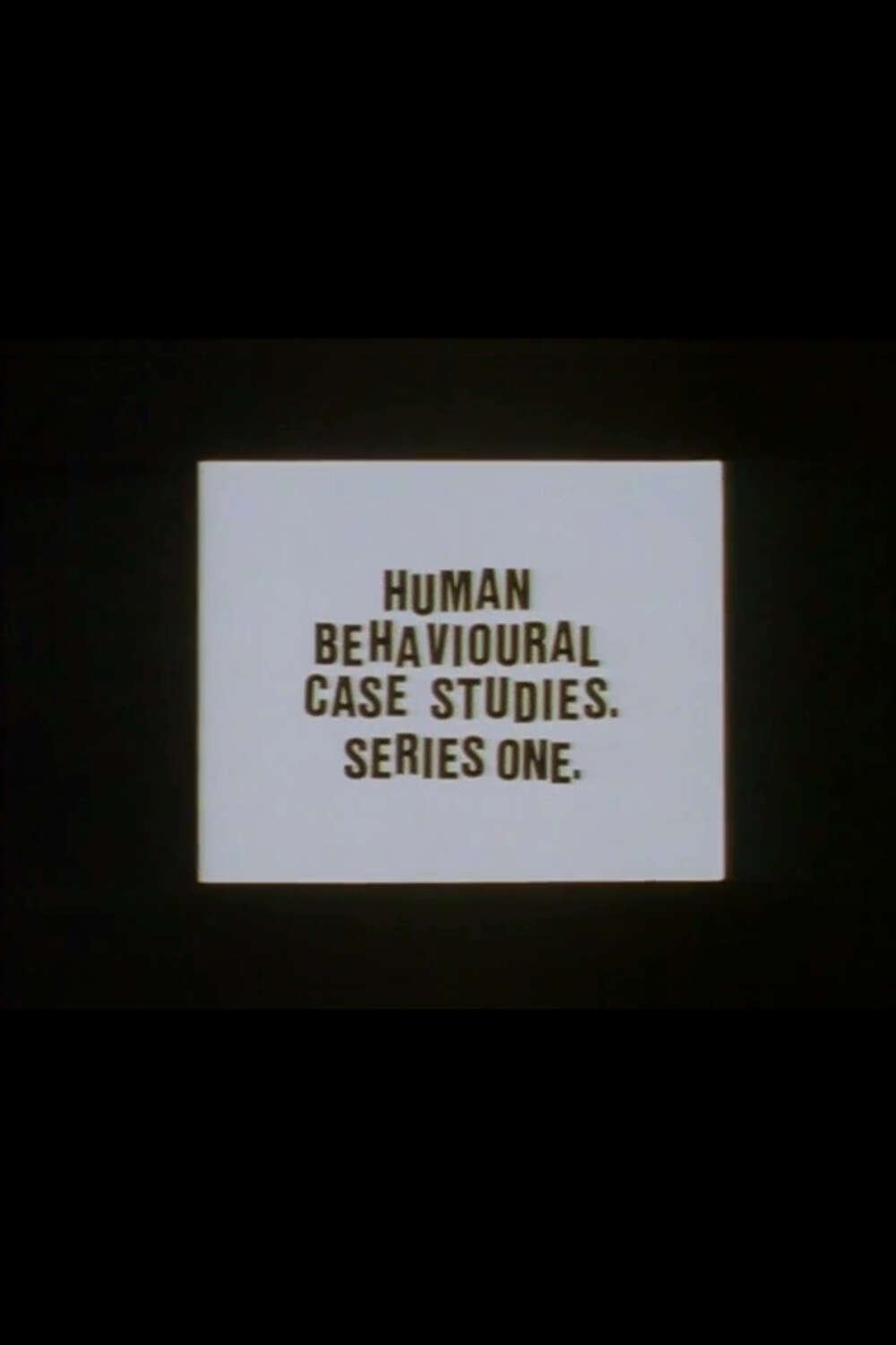 Human Behavioural Case Studies. Series One. photo