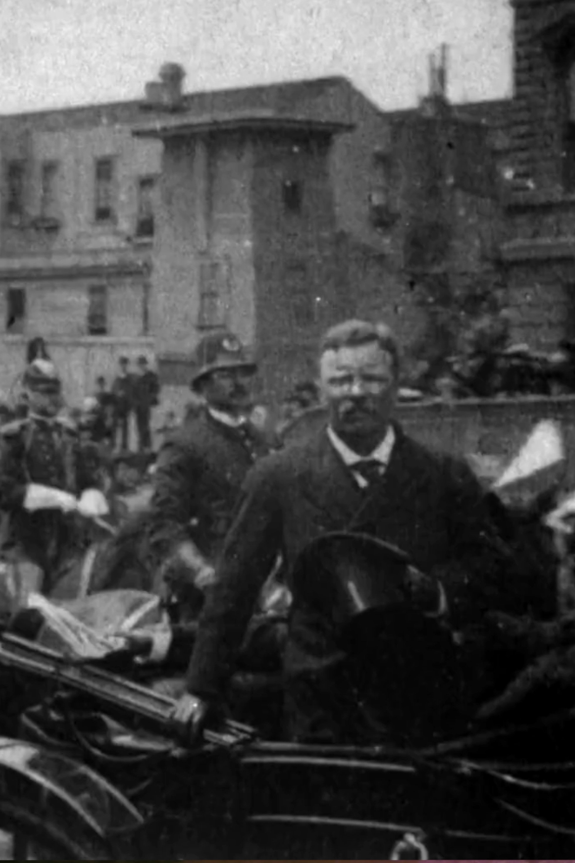 President Reviewing School Children photo