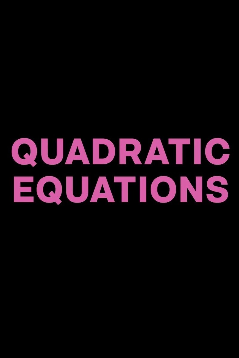 Quadratic Equations photo